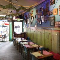 Inside seating area at Restaurant Rosa's in Sittard