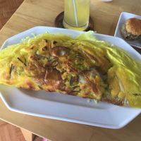 delicious vietnamese pancake  at Amitaba 2 in Ho Chi Minh City