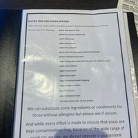 From allergy menu   at Scribbles Pizza House in Elgin
