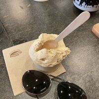 Hazelnut ice cream  at Eight - The Health Lounge in Lisbon