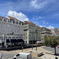 View from upstairs seating area  at Eight - The Health Lounge in Lisbon