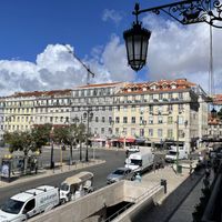View from upstairs seating area at Eight - The Health Lounge in Lisbon