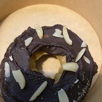 Donut with chocolate  at Eight - The Health Lounge in Lisbon