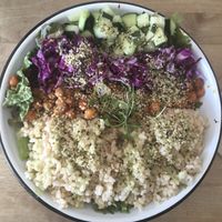 Extragarbanza bowl at Eight - The Health Lounge in Lisbon