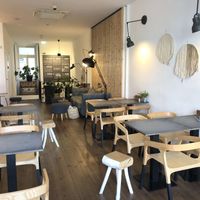 Gorgeous space! Beautiful materials & design. Many eco friendly products for sale.  at Eight - The Health Lounge in Lisbon