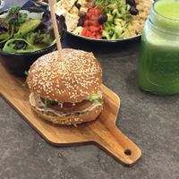 good tempehr and wow feta bowl at Eight - The Health Lounge in Lisbon