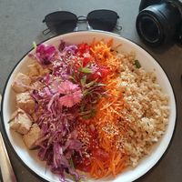 Asian style Buddha bowl at Eight - The Health Lounge in Lisbon