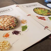 Speisekarte mit Bildern 😍 at Eight - The Health Lounge in Lisbon