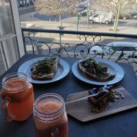 Lovely view overlooking the square.  at Eight - The Health Lounge in Lisbon