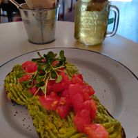 Large and very well served avocado toast at Eight - The Health Lounge in Lisbon