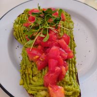 Large and very well served avocado toast at Eight - The Health Lounge in Lisbon