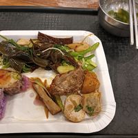 Some vegan dishes and the free-flow soup of the day at Tian Xi - Tianshii in Pingtung