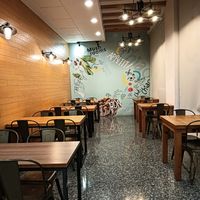 Another type of seating on the left of entrance at Tian Xi - Tianshii in Pingtung