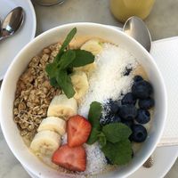 Peanut Protein Smoothie Bowl at Superfoods & Organic Liquids - Schluterstrasse in Berlin