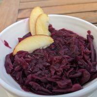 Rotkohl mit Apfel at Residenz Cafe in Weimar
