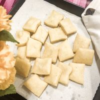 The lively waitress gave us free fried tofu at Bouganville Pizzeria in Ao Nang