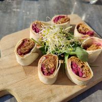 Rendang rolletjes at Gaudi's in Amersfoort