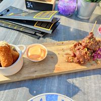 Kimchi kroketjes en plant sate at Gaudi's in Amersfoort