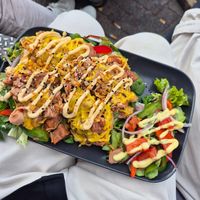 Vegan broodje pulled chicken at Gaudi's in Amersfoort