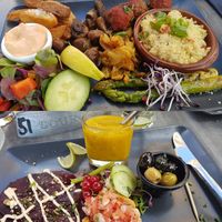 Vegan plateau at Gaudi's in Amersfoort