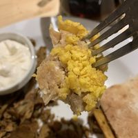 Schnitzel close up 2  at Střecha in Prague