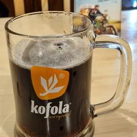 A pint of kofola at Střecha in Prague
