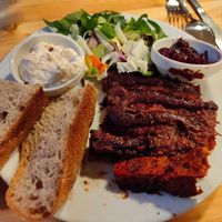 BBQ Vegan RIBS at Střecha in Prague