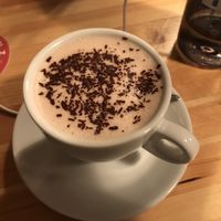 Hot chocolate   at Střecha in Prague