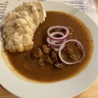 Beer Gulasch  at Střecha in Prague