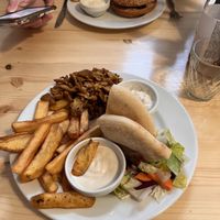 ask for the kebab to be extra fried - it is tastier when crispy  at Střecha in Prague