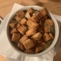 Sopa de cebolla  at Střecha in Prague