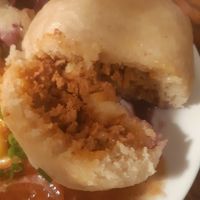 Inside of the dumpling at Střecha in Prague