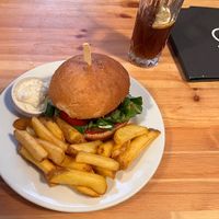 Burger  at Střecha in Prague