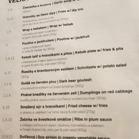 Czech dishes at Střecha in Prague