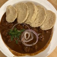 Goulash  at Střecha in Prague