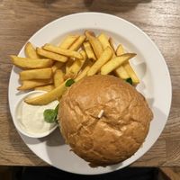 Chilli burger  at Střecha in Prague