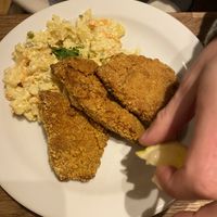 Schnitzel   at Střecha in Prague