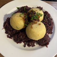 dumplings  at Střecha in Prague