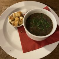 Garlic soup   at Střecha in Prague