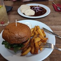 The food is really good, I highly recommend visiting! at Střecha in Prague