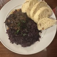 Duck with red cabbage   at Střecha in Prague