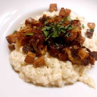 Love this place! The holušky with smoked tofu is excellent. at Střecha in Prague