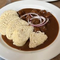 Gulasch  at Střecha in Prague