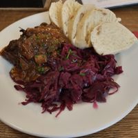 Delicious "duck" at Střecha in Prague