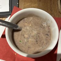 Bean soupp  at Střecha in Prague