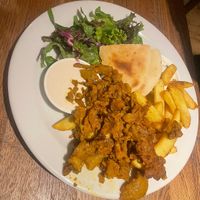 Kebab plate   at Střecha in Prague