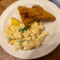 Schnitzel   at Střecha in Prague