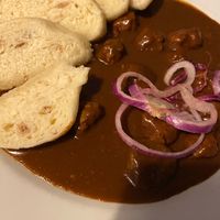 Goulash at Střecha in Prague