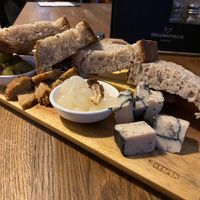 Vegan cheese board at Střecha in Prague