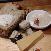 I have already started eating here, but I wanted to show this: the vegan cheese is extremely good. at Střecha in Prague